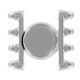 Cymbal ™ DQ metal Magnetic clasp Ateni for SuperDuo beads - Antique silver